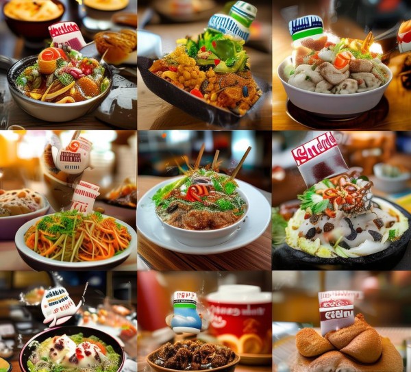 用广告语让美食更美味